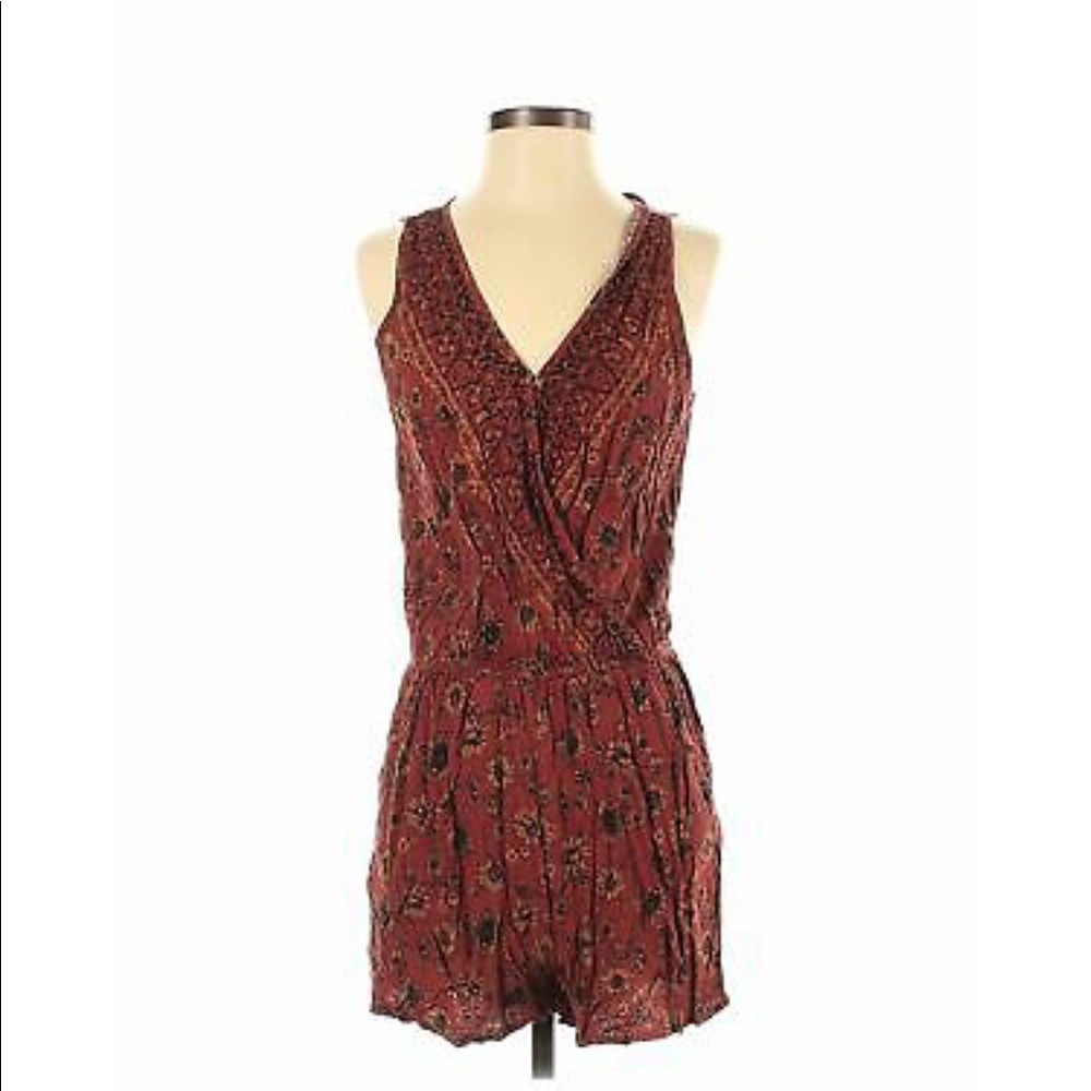 Mossimo Supply Co RomperWith Sunflower Print